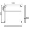 Protective bar made of steel tubing |  60 x 2.5 mm | with crossbar | total width: 1200 mm | total height: 1200 mm | hot-dip galvanized